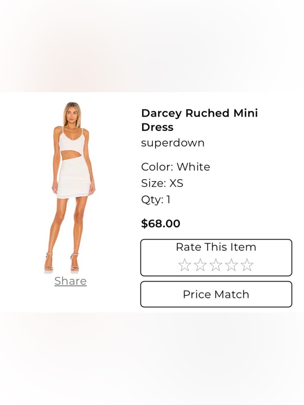 Superdown Darcey Ruched Mini Dress - Picture 5 of 5